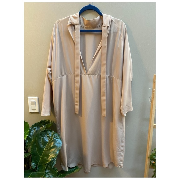 Oak + Fort Long mock neck dress - Picture 2 of 4